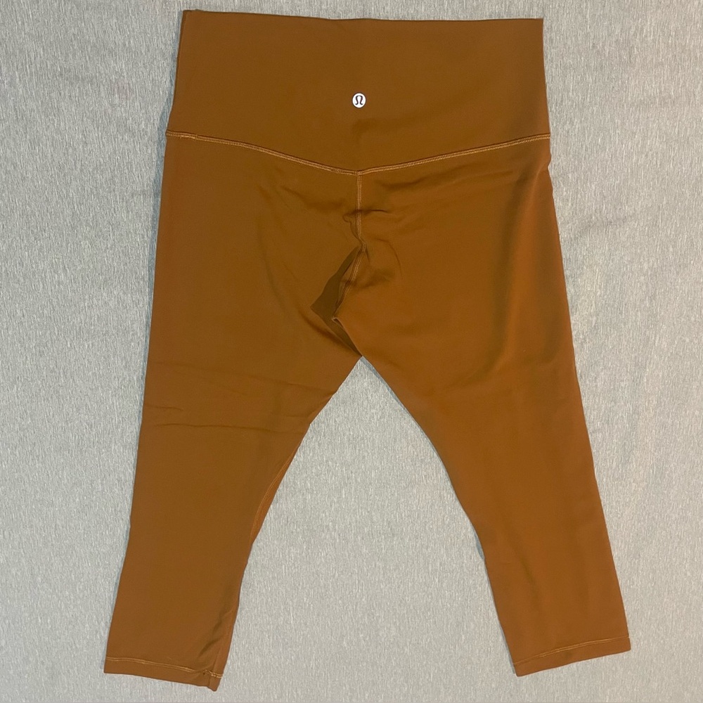 Lululemon Align High-Rise Crop Leggings Copper Brown Size 10